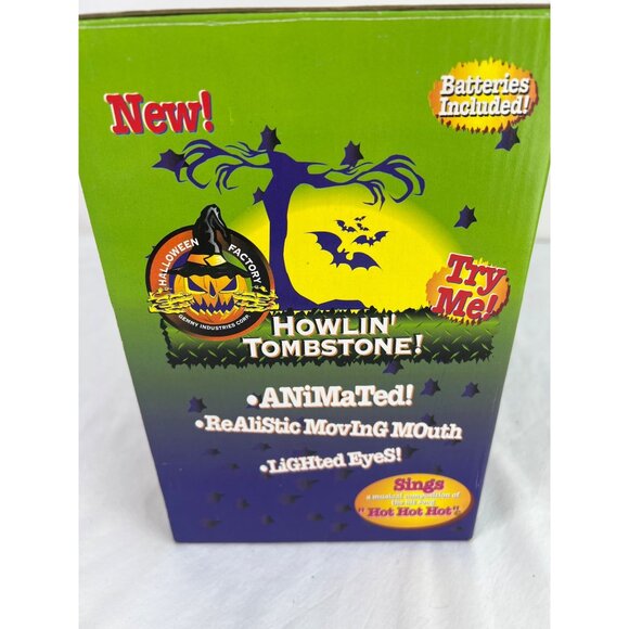 Howlin' Tombstone! Animated Singing Halloween Decoration With Lights & Moving Mo - Picture 5 of 6